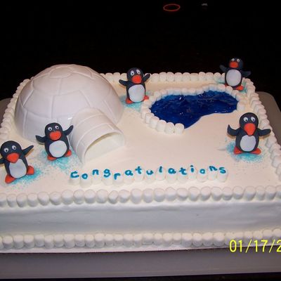 Penguin/winter Cake