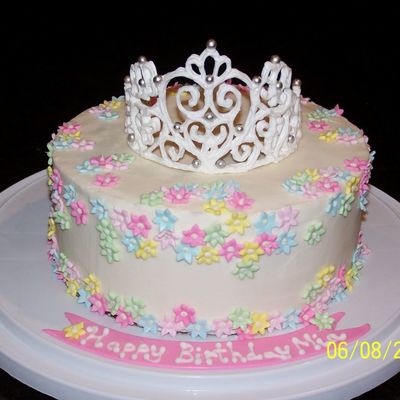 Bc Frosting, Royal Icing Tiara (My First), Fondant Flowers