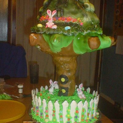 Easter 2009 2 Story Cake
