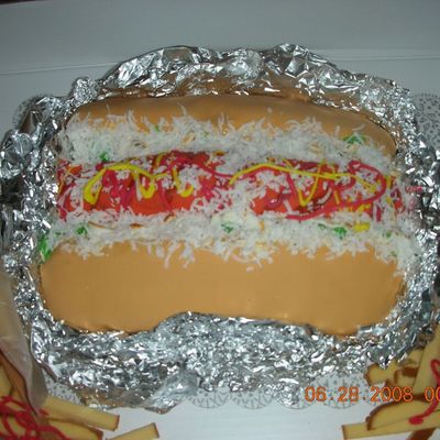 Hot Dog Cake