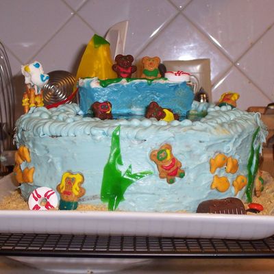 Brewer's 1St Birthday Cake...ocean.