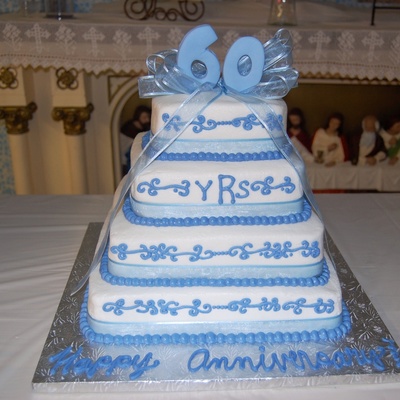 60Th Anniversary Cake