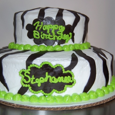 Zebra Print Cake