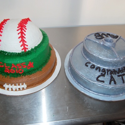 Baseball And Powerlifting Cake