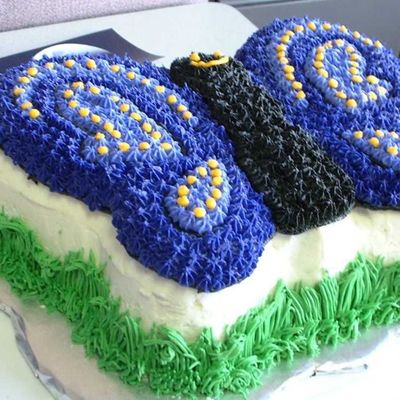 Wilton Butterfly Cake In Purple