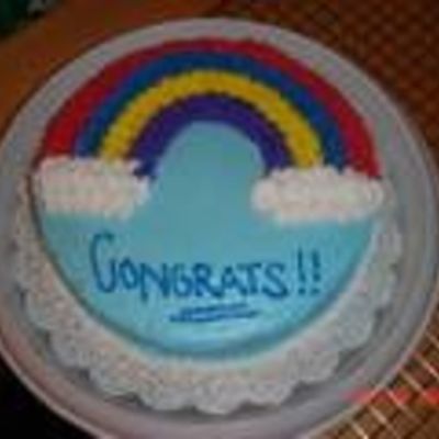 Course 1 Rainbow Cake