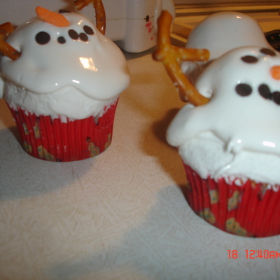 Snowman Cupcakes