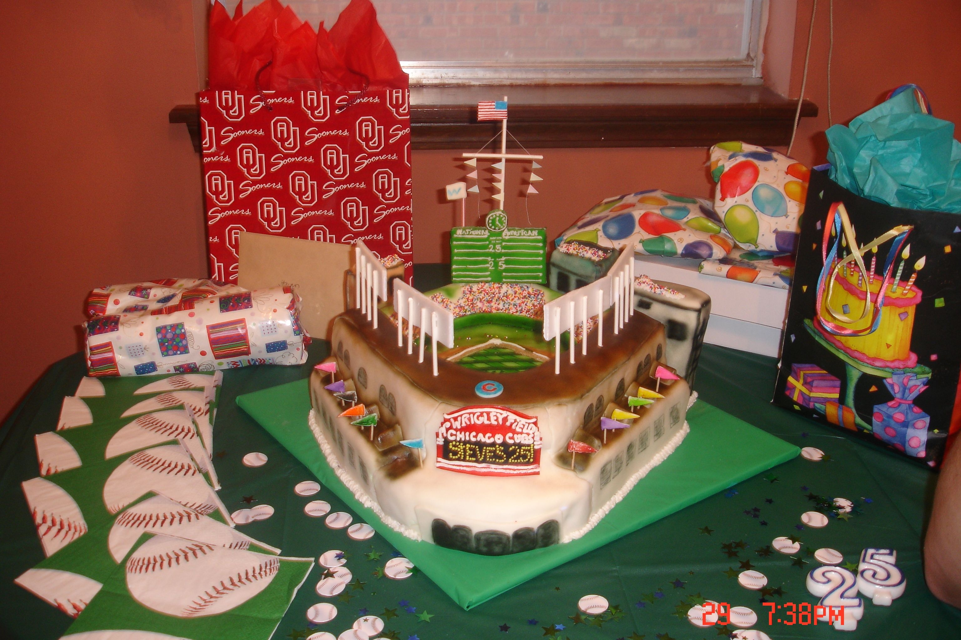 Wrigley Field Cake
