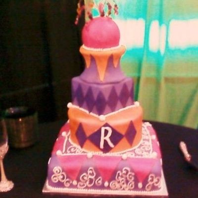 Colorful Wedding Cake