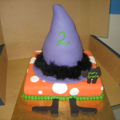 Witch Hat And Feet For A Birthday