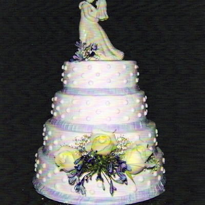 Dotted Wedding Cake