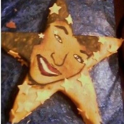 Portrait Painting Of Client Face On A Star