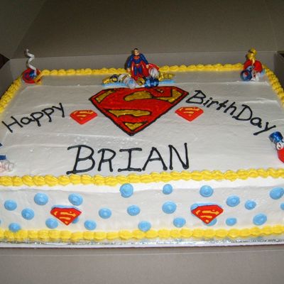 My First Superman Cake