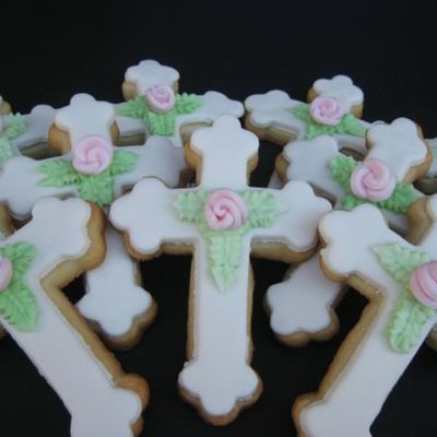 Christening Cross Cookies