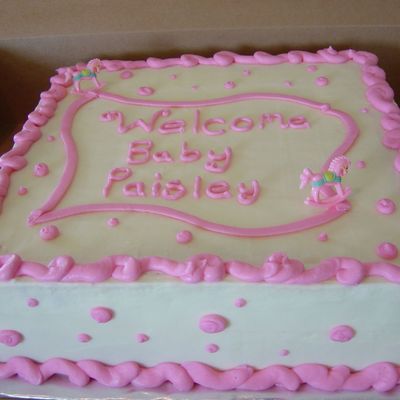 Baby Girl Baby Shower Cake
