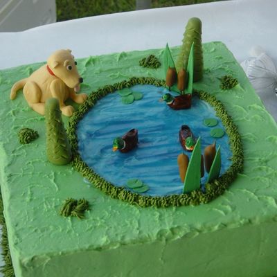 Duck Hunting Grooms Cake
