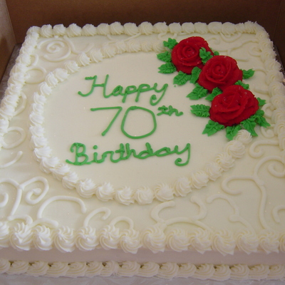 70Th Birthday Cake