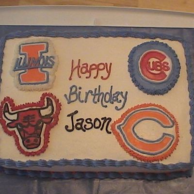 Chicago Fan Birthday Cake