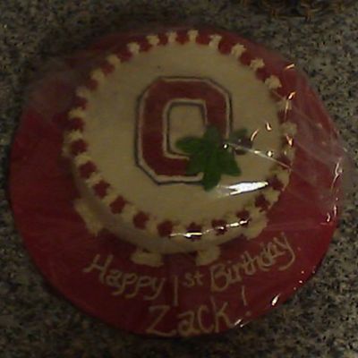 Ohio State Smash Cake