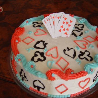 Poker Father's Day Cake.