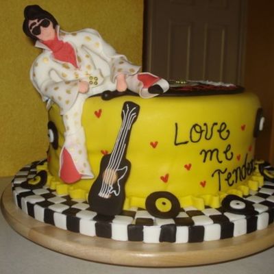Elvis Presley Birthday Cake