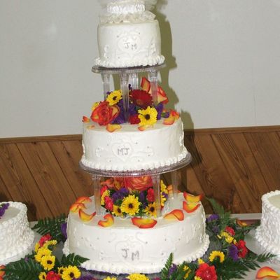 Close Up Of Center Cake