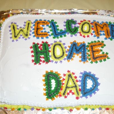 Welcome Home Sheet Cake