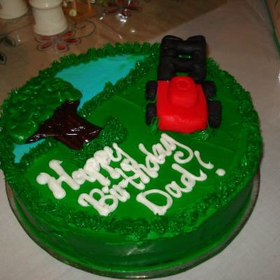 Lawnmower Birthday Cake
