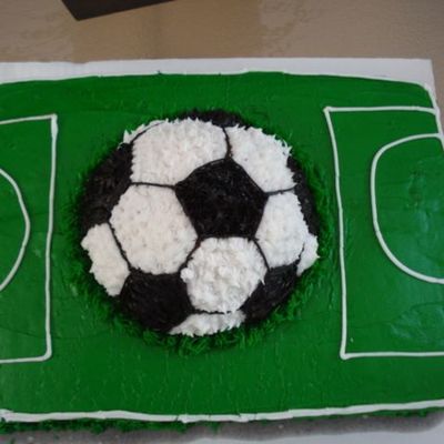 Soccer Field Cake