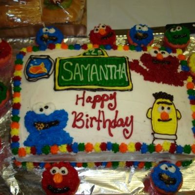 Sesame Street Cake And Cupcakes