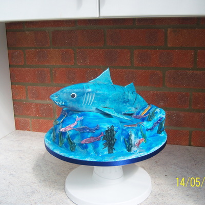 Shark Birthday Cake