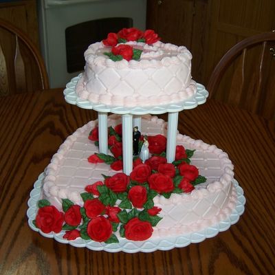 Heart Wedding Cake