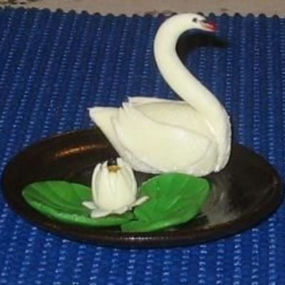 Swan And Water Lilly