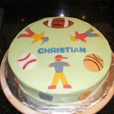 Sports Theme Cake