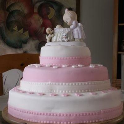 Precious Moments Baptism Cake