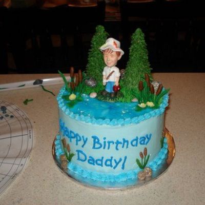 Birthday Cake For A Fisherman
