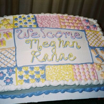 Quilt Baby Shower Cake