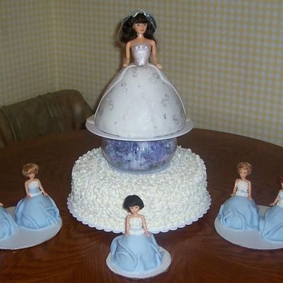 A Bride With Her Bridemaids