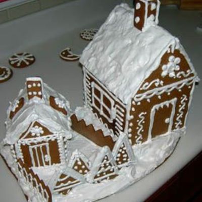 Gingerbread House In Winter