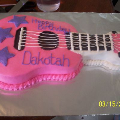 Guitar Cake For 11 Year Old.