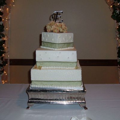 Square Wedding Cake