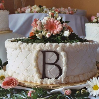 Monogram Bride's Cake