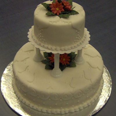 Christmas Time Wedding Cake