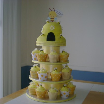 Beehive Cupcake Tower