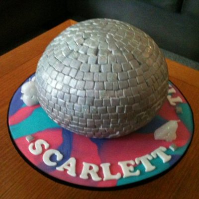 Mirror Disco Ball Cake