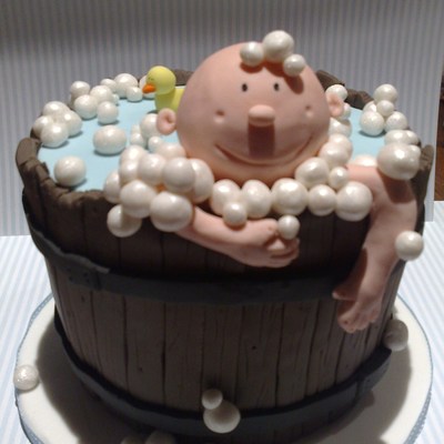 Baby In Bubbly Tub