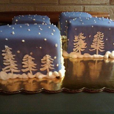 Winterscape Mini Cakes