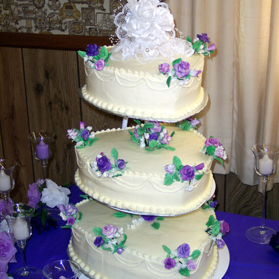 Heart Shaped Wedding Cake