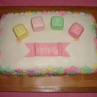 My Daughter Christening-Cake