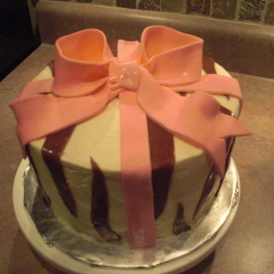 Zebra Birthday Cake
